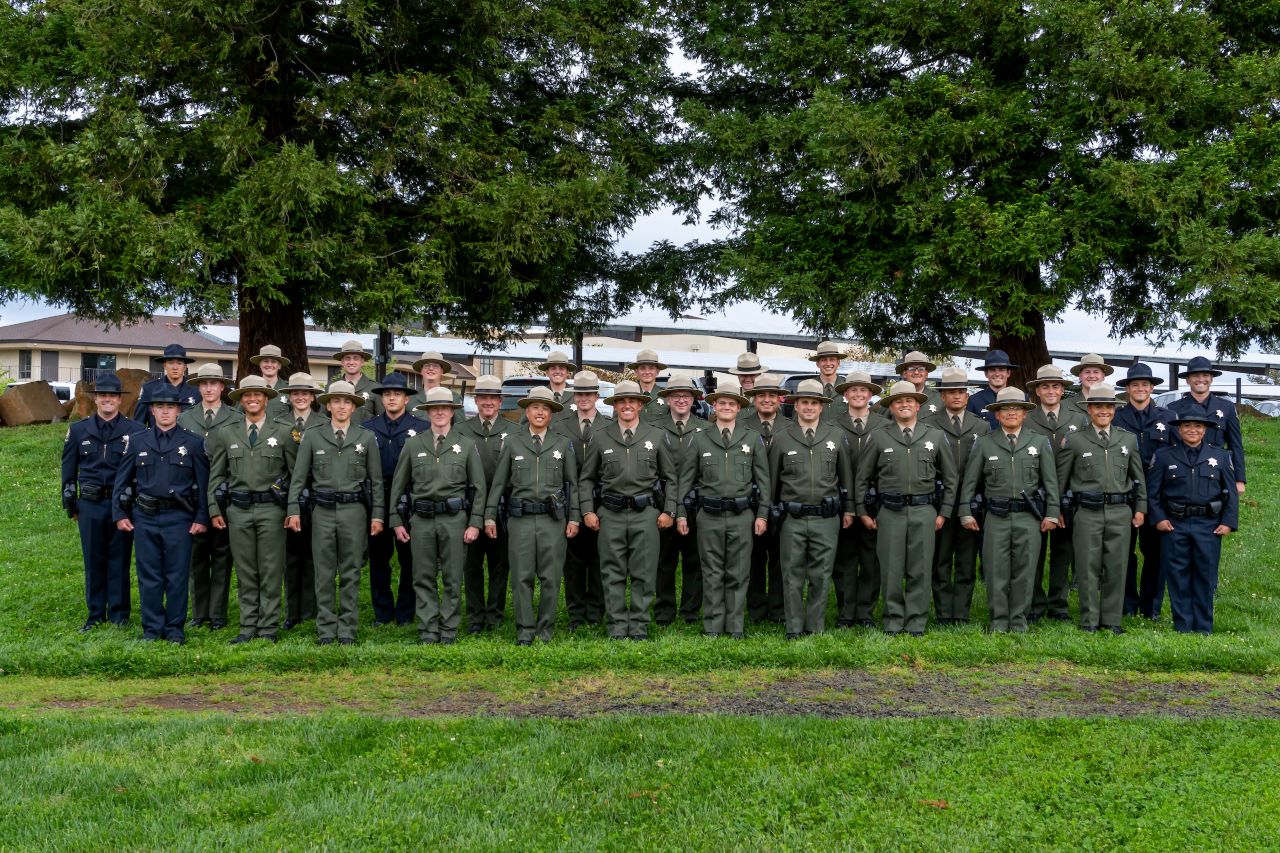 California State Parks’ newest class of peace officers. Photo from California State Parks.